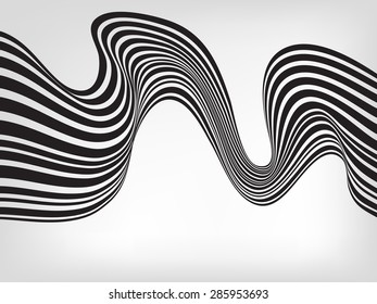 abstract mobious wave vector vibrant optical background 