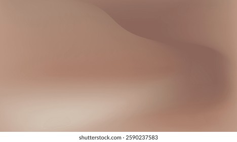 Abstract Mocca Mouse Brown blurred gradient fluid vector background design wallpaper template with dynamic color, waves, and geometric shape