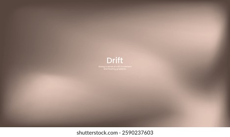 Abstract Mocca Mouse Brown blurred gradient fluid vector background design wallpaper template with dynamic color, waves, and geometric shape