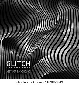 Abstract mochrome background. Optical illusion of the motion of geometric shapes.