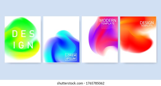 Abstract mockup colorful gradient background A4 concept for your graphic colorful design, Layout Design Template for Brochure