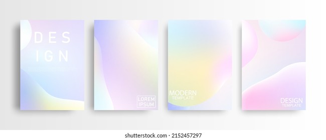 Abstract mockup Pastel colorful gradient background A4 concept for your graphic colorful design, Layout Design Template for Brochure