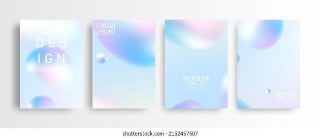 Abstract mockup Pastel colorful gradient background A4 concept for your graphic colorful design, Layout Design Template for Brochure