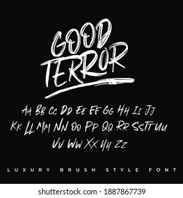 abstract modearn better rolling brush style font logo