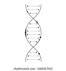 An abstract model of the DNA molecule.