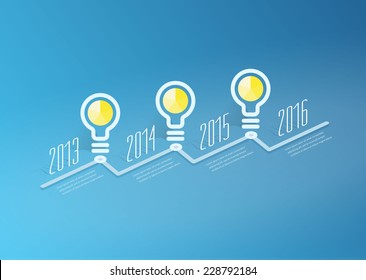 Abstract moden Timeline Infographic, Vector design template
