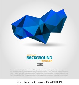 Abstract moder background with triangle object Vector EPS 10 illustration.