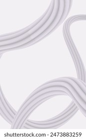 Abstract modern 3d background with flowing shapes vector