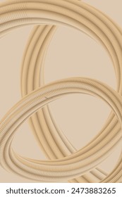 Abstract modern 3d background with flowing shapes vector