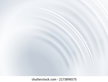 Abstrakte, moderne 3D-Dynamik, gewölbt, weiß, grau auf sauberem Hintergrund. Luxuskonzept. Vektorgrafik