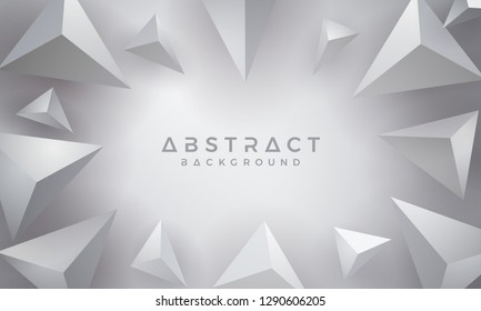 Abstract, Modern, 3D Triangle Gray Background. Eps10 vector background.