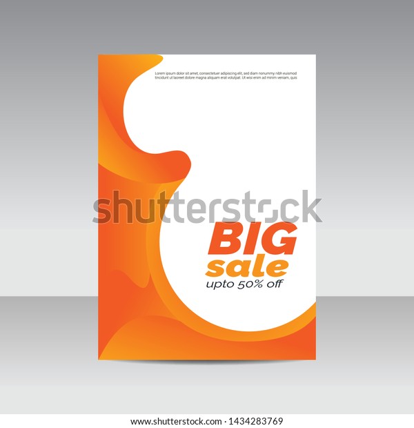 Abstract modern a4\
business poster template \
