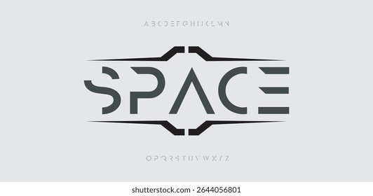 Abstract modern alphabet font. Typography urban style fonts for sport, technology, digital, movie logo design
