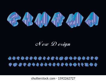 Abstract modern alphabet and  fonts. happy Typography creative font design old style Vector typeface 3d font