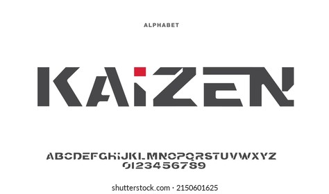 Abstract modern alphabet fonts. Typography sport, technology, fashion, digital, future creative logo font