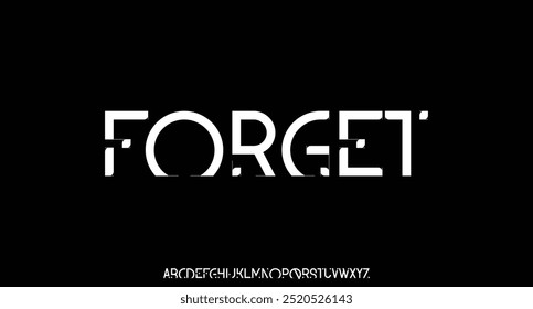 Abstract modern alphabet fonts. Typography sport, game, technology, fashion, digital, future creative logo font.