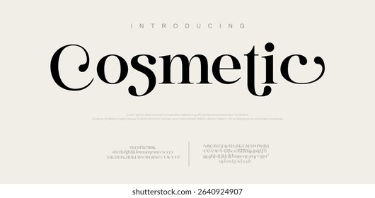 Abstract modern alphabet letters font logo. Typography luxury minimal lettering fonts decorative wedding vintage retro logos. vector illustration