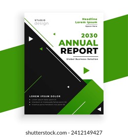 diseño de informes anuales abstracto y moderno para el vector de información de la empresa