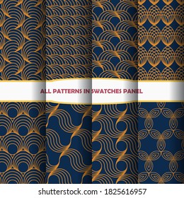 Abstract modern antique of art deco pattern design set. You can use for art work decorating, ad, luxury style. eps 10
