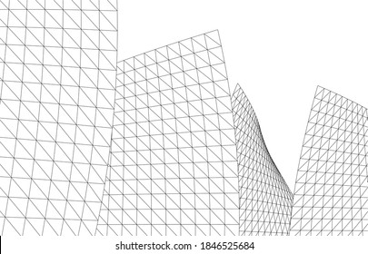 abstract modern architectural 3d background