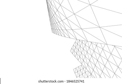 abstract modern architectural 3d background