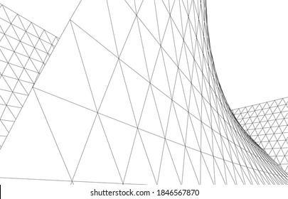 abstract modern architectural 3d background