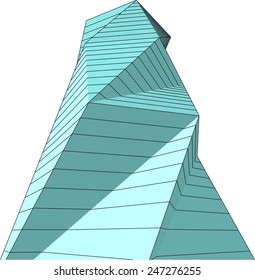 abstract modern architectural building