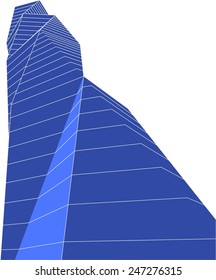 abstract modern architectural building