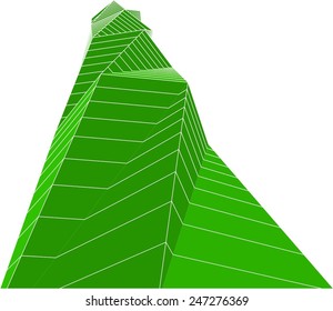 abstract modern architectural building