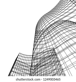 Abstract modern architecture