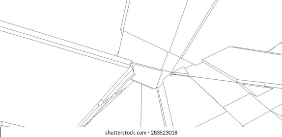 abstract modern architecture