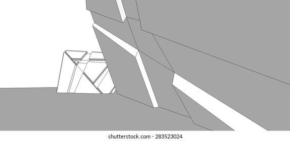 abstract modern architecture