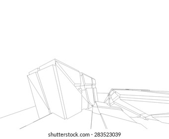 abstract modern architecture
