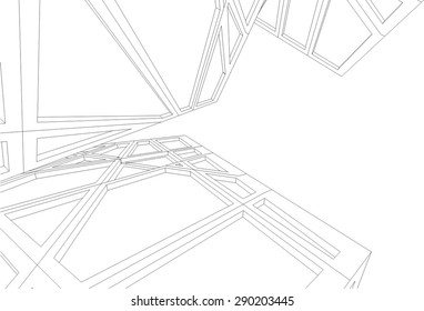 abstract modern architecture