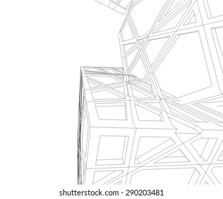 abstract modern architecture