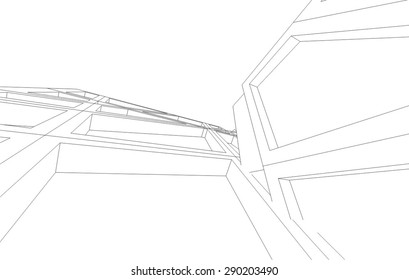 abstract modern architecture