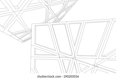 abstract modern architecture