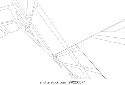 abstract modern architecture