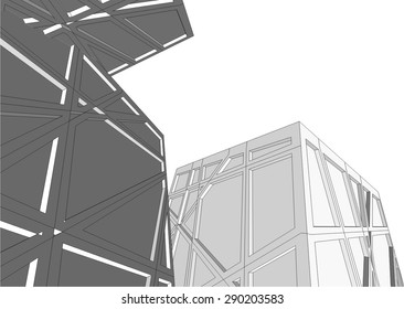 abstract modern architecture