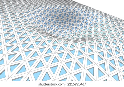 abstract modern architecture 3d background