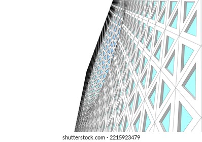 arquitectura abstracta moderna de fondo 3d