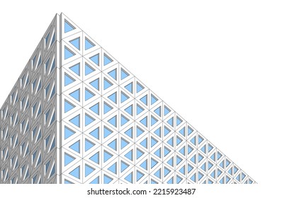 arquitectura abstracta moderna de fondo 3d