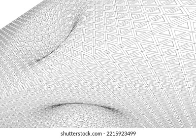 abstract modern architecture 3d background