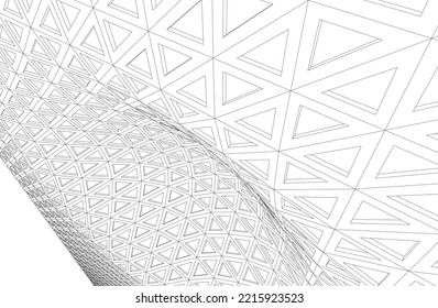 arquitectura abstracta moderna de fondo 3d