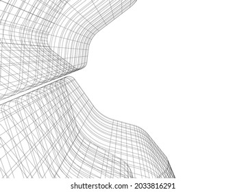 abstraktes, modernes 3D-Design
