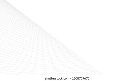 abstract modern architecture 3d illustration