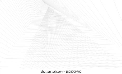 abstract modern architecture 3d illustration