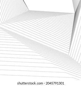 abstract modern architecture 3d illustration