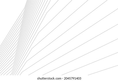 ilustración 3d de arquitectura moderna abstracta