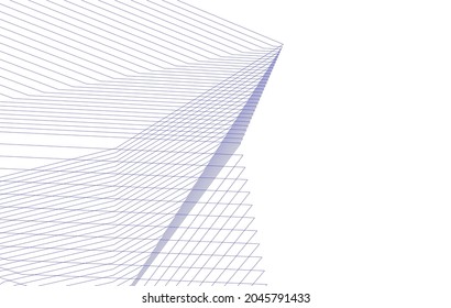 abstract modern architecture 3d illustration